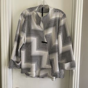Women’s XL black and white jacket by I.C Connie K